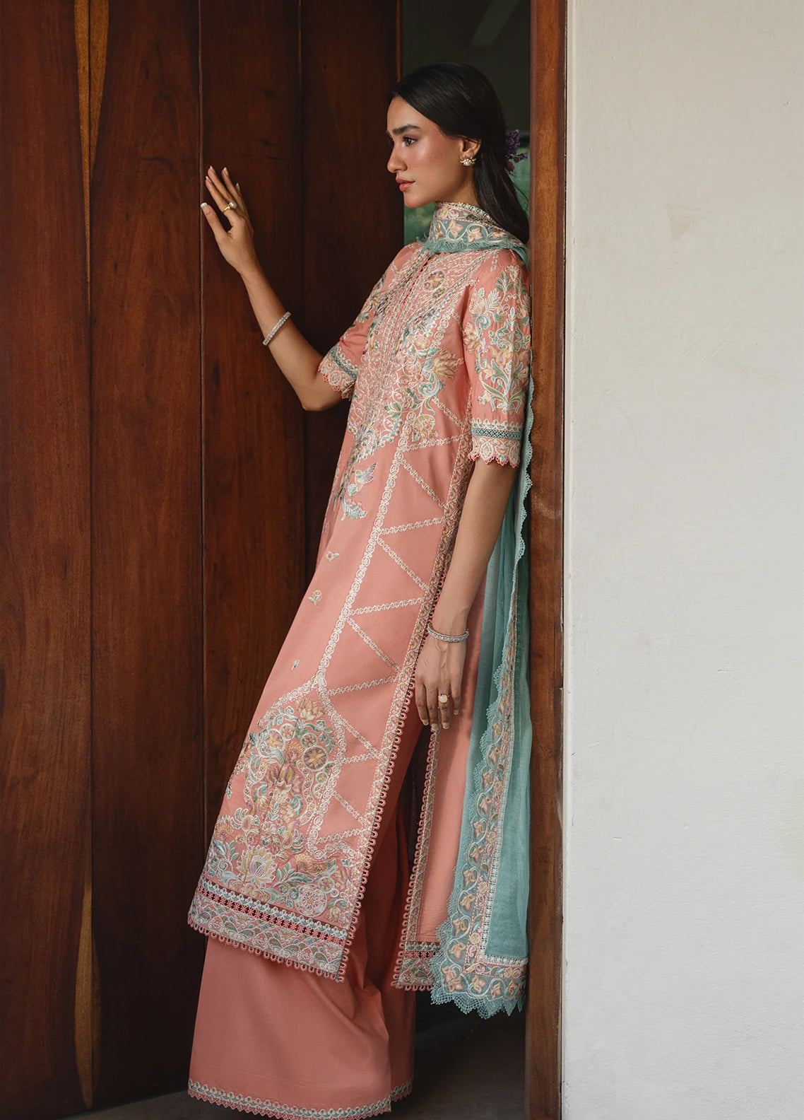 Whisper By Ayzel Embroidered Lawn 3 Piece Unstitched Suit AZL26WEL D-0134 DOVE Whisper By Ayzel Embroidered Lawn 3 Piece Unstitched Suit AZL26WEL D-0134 DOVE