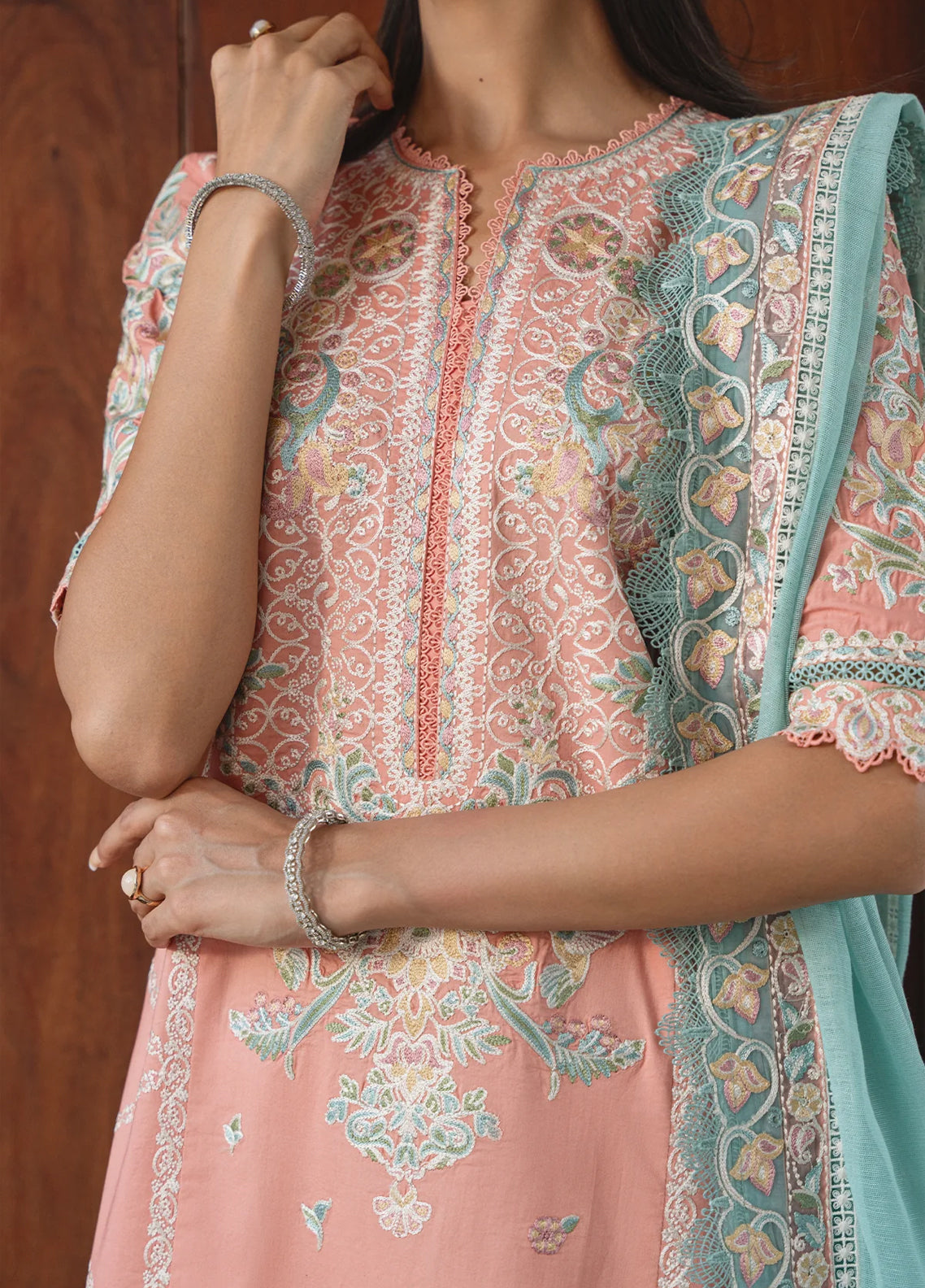 Whisper By Ayzel Embroidered Lawn 3 Piece Unstitched Suit AZL26WEL D-0134 DOVE Whisper By Ayzel Embroidered Lawn 3 Piece Unstitched Suit AZL26WEL D-0134 DOVE
