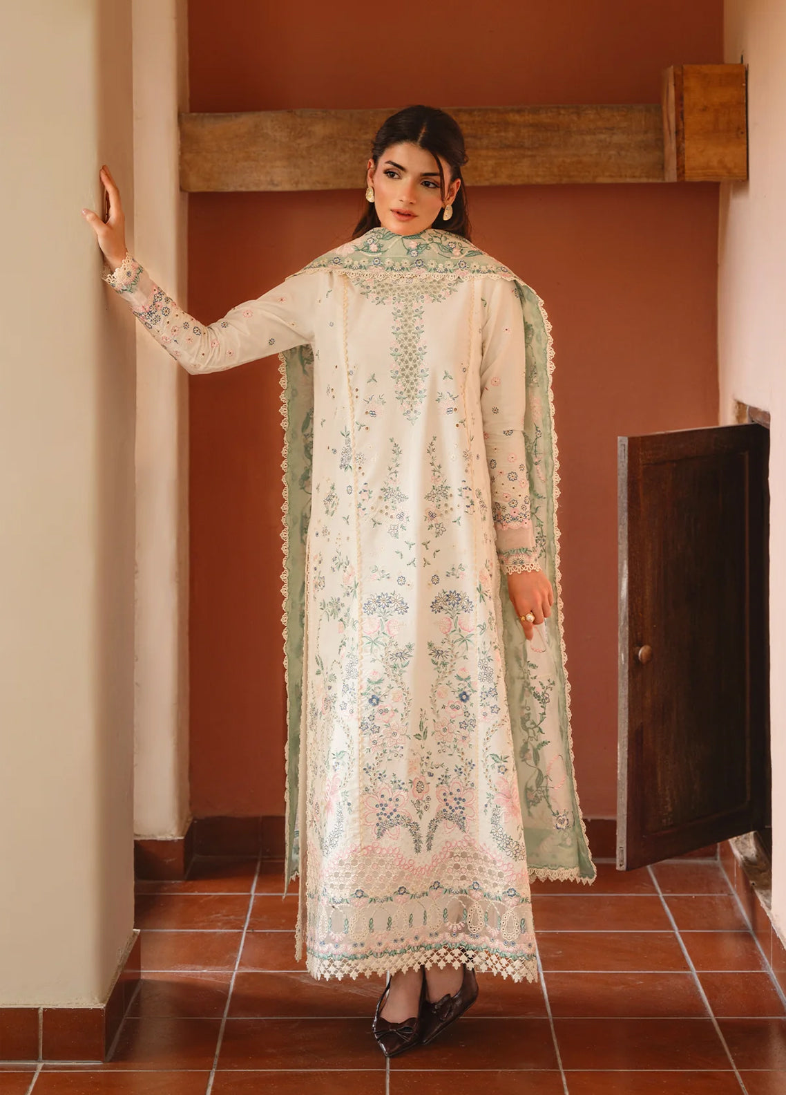 Whisper By Ayzel Embroidered Lawn 3 Piece Unstitched Suit AZL26WEL D-0138 BAREEZE Whisper By Ayzel Embroidered Lawn 3 Piece Unstitched Suit AZL26WEL D-0138 BAREEZE
