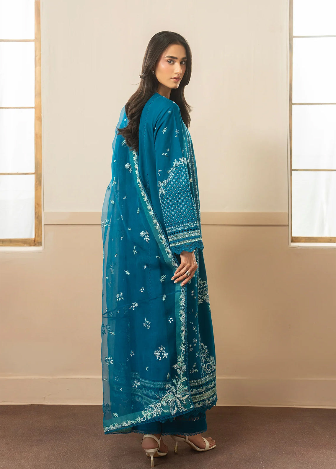 Whisper By Ayzel Embroidered Lawn 3 Piece Unstitched Suit AZL26WEL D-0140 OLIVE Whisper By Ayzel Embroidered Lawn 3 Piece Unstitched Suit AZL26WEL D-0140 OLIVE