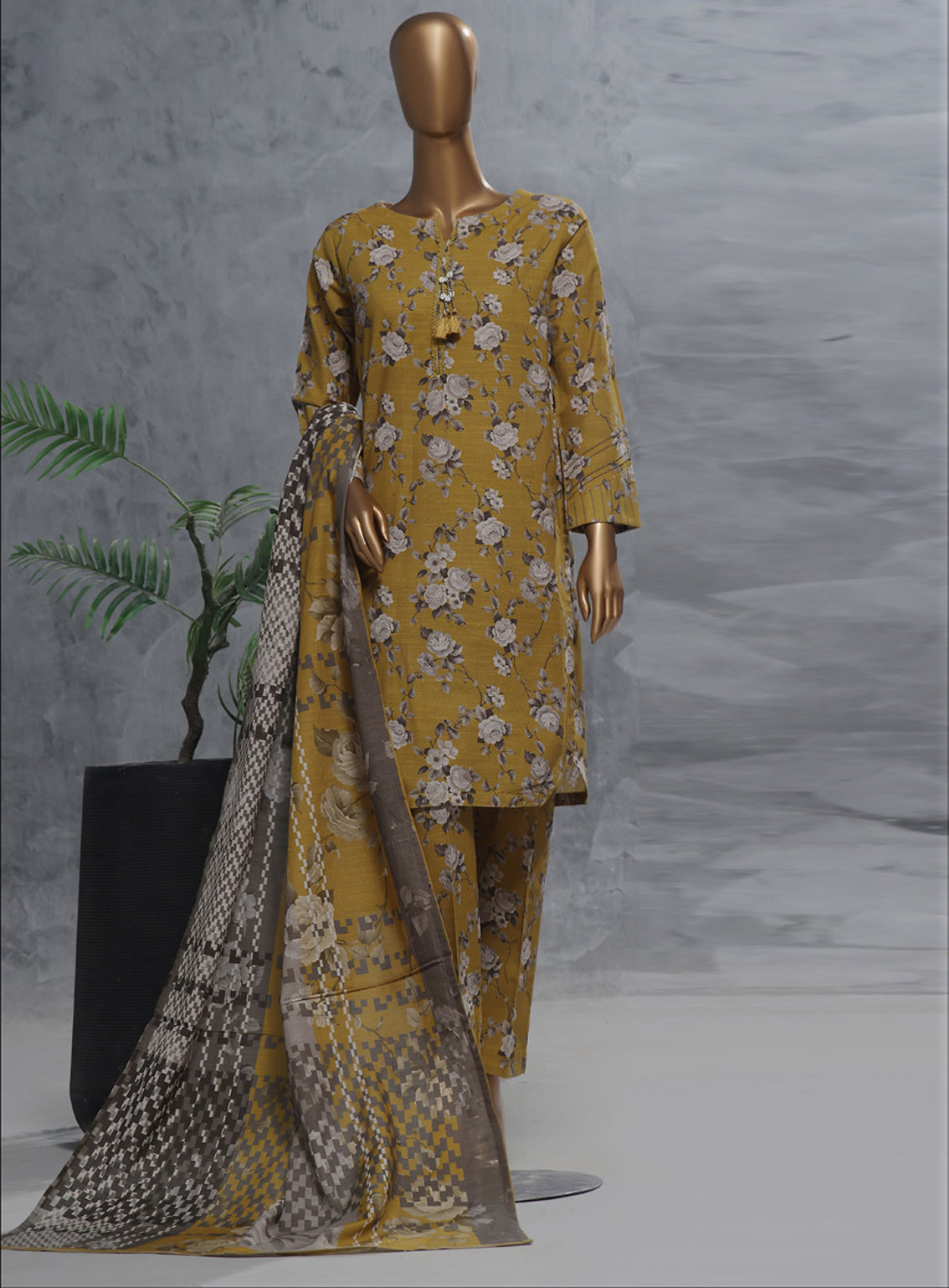 Wintry Prints by HZ Textile Printed Khaddar Suits Stitched 3 Piece - HZ24WP3 112 Wintry Prints by HZ Textile Printed Khaddar Suits Stitched 3 Piece - HZ24WP3 112