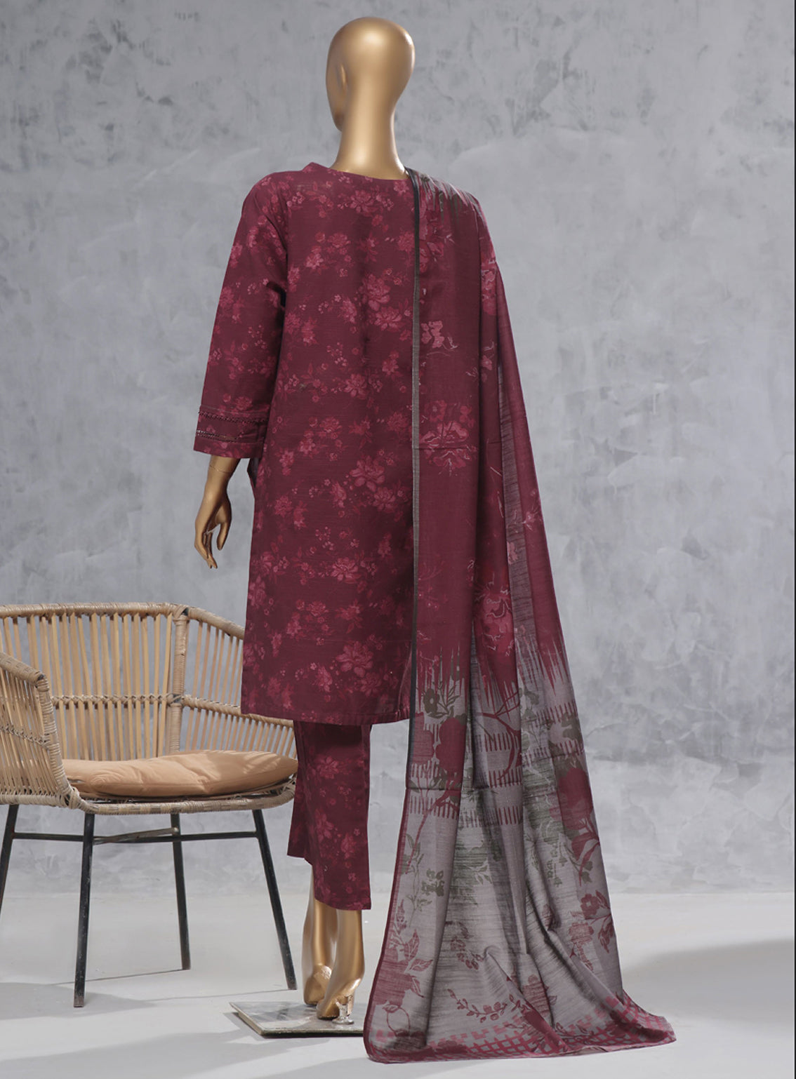 Wintry Prints by HZ Textile Printed Khaddar Suits Stitched 3 Piece - HZ24WP3 114 Wintry Prints by HZ Textile Printed Khaddar Suits Stitched 3 Piece - HZ24WP3 114