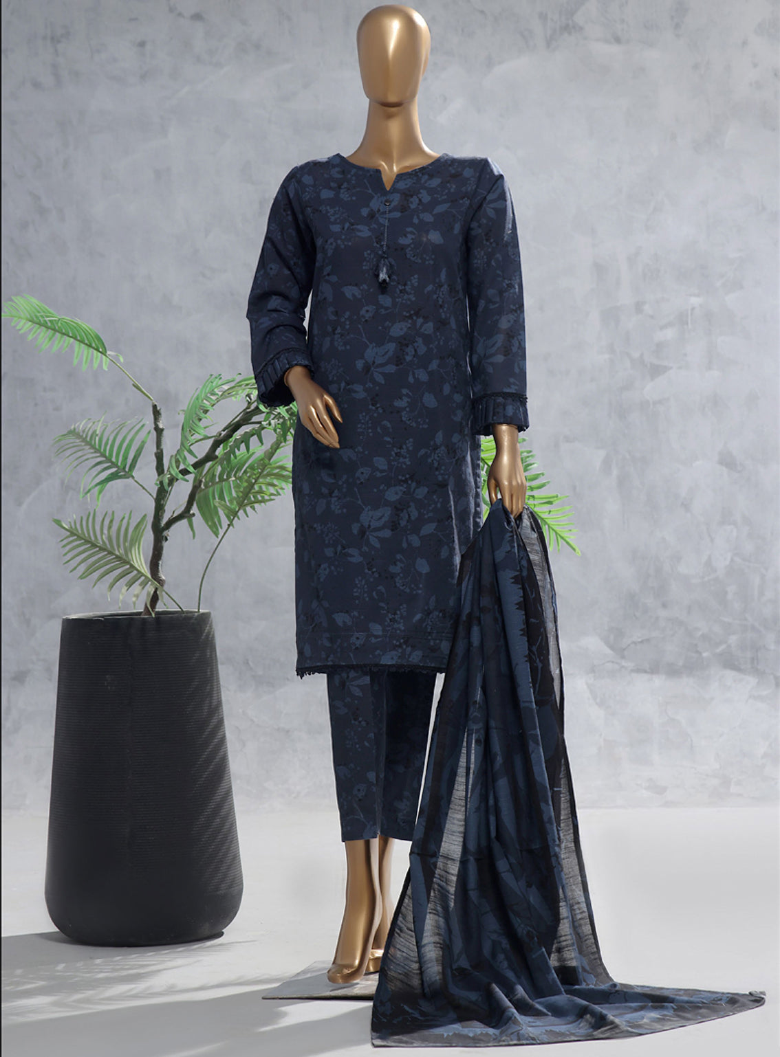 Wintry Prints by HZ Textile Printed Khaddar Suits Stitched 3 Piece - HZ24WP3 116 Wintry Prints by HZ Textile Printed Khaddar Suits Stitched 3 Piece - HZ24WP3 116