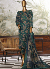 Wintry Prints by HZ Textile Printed Khaddar Suits Stitched 3 Piece - HZ24WP KP-109