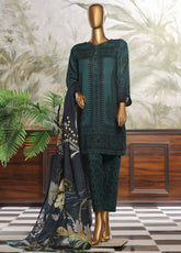 Wintry Prints by HZ Textile Printed Khaddar Suits Stitched 3 Piece - HZ24WP KP-111