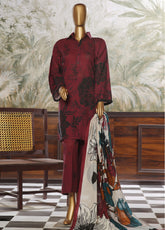 Wintry Prints by HZ Textile Printed Khaddar Suits Stitched 3 Piece - HZ24WP KP-114