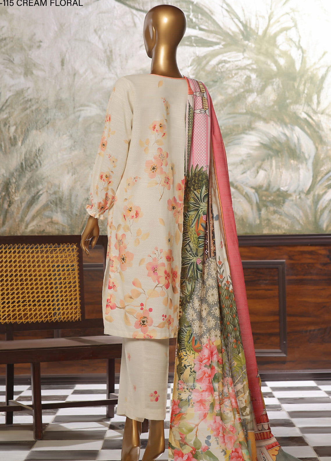 Wintry Prints by HZ Textile Printed Khaddar Suits Stitched 3 Piece - HZ24WP KP-115 Wintry Prints by HZ Textile Printed Khaddar Suits Stitched 3 Piece - HZ24WP KP-115