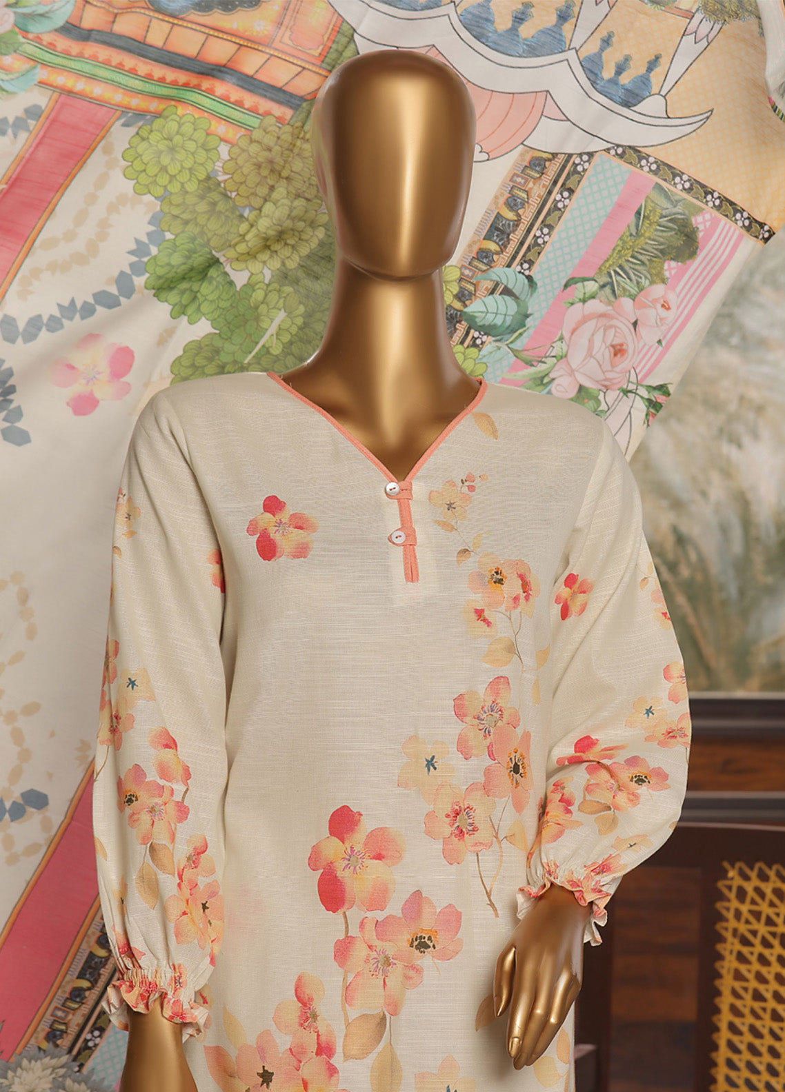 Wintry Prints by HZ Textile Printed Khaddar Suits Stitched 3 Piece - HZ24WP KP-115 Wintry Prints by HZ Textile Printed Khaddar Suits Stitched 3 Piece - HZ24WP KP-115