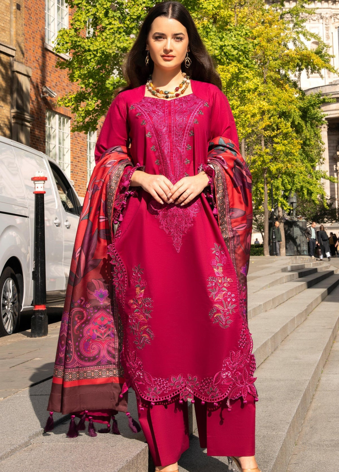 Wintry Breeze By Alzohaib Embroidered Cotton 3 Piece Unstitched Suit AZ26WBES D WB 03 Atishi - Front View Wintry Breeze By Alzohaib Embroidered Cotton 3 Piece Unstitched Suit AZ26WBES D WB 03 Atishi - Front View