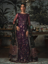 La Rosella By Zarif Embroidered Net Unstitched 3 Piece Suit - 02