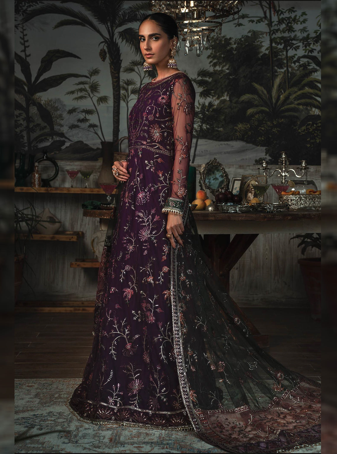 La Rosella By Zarif Embroidered Net Unstitched 3 Piece Suit - 02 La Rosella By Zarif Embroidered Net Unstitched 3 Piece Suit - 02