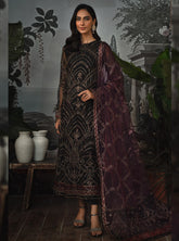 La Rosella By Zarif Embroidered Net Unstitched 3 Piece Suit - 04