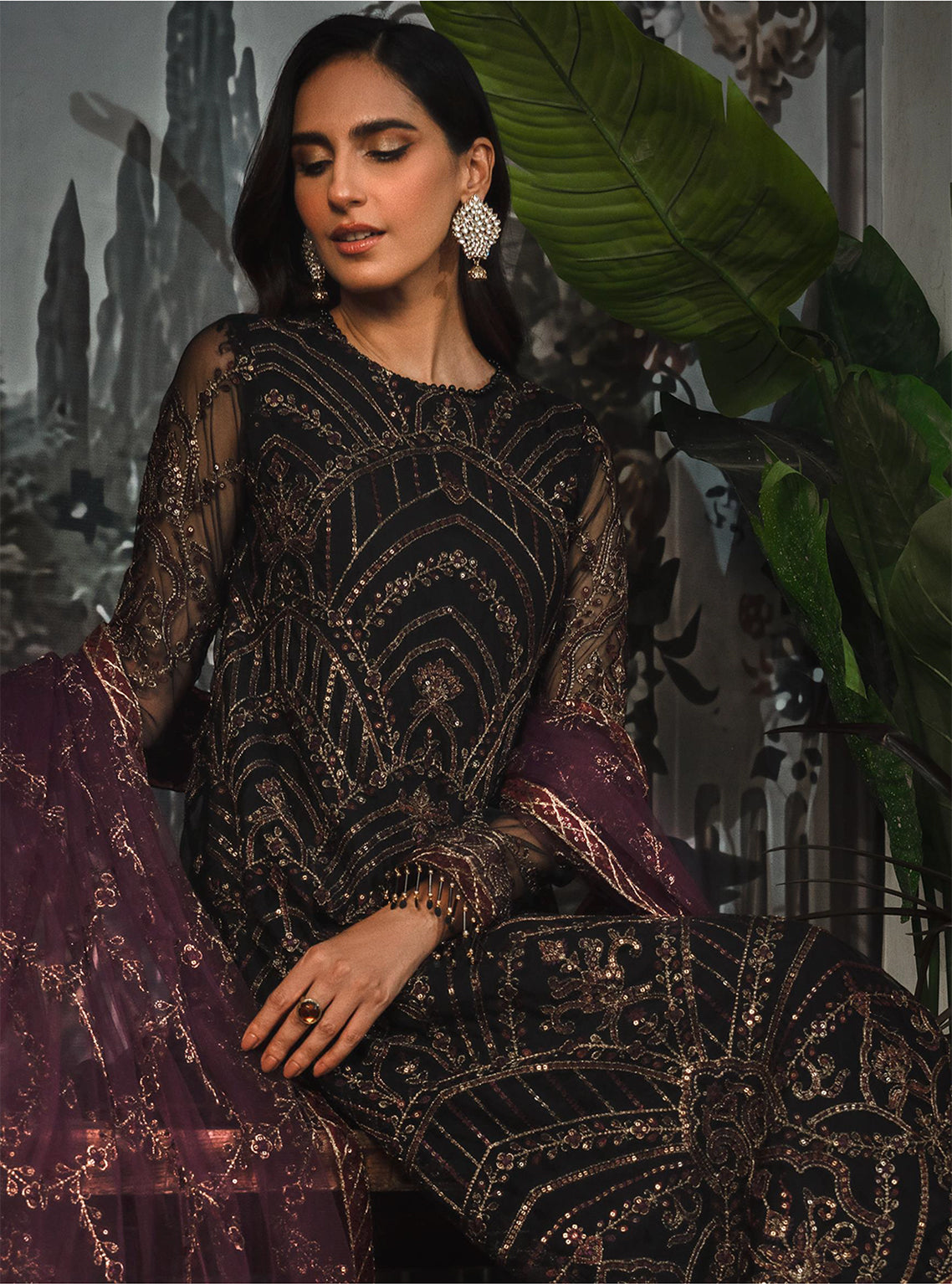 La Rosella By Zarif Embroidered Net Unstitched 3 Piece Suit - 04 La Rosella By Zarif Embroidered Net Unstitched 3 Piece Suit - 04