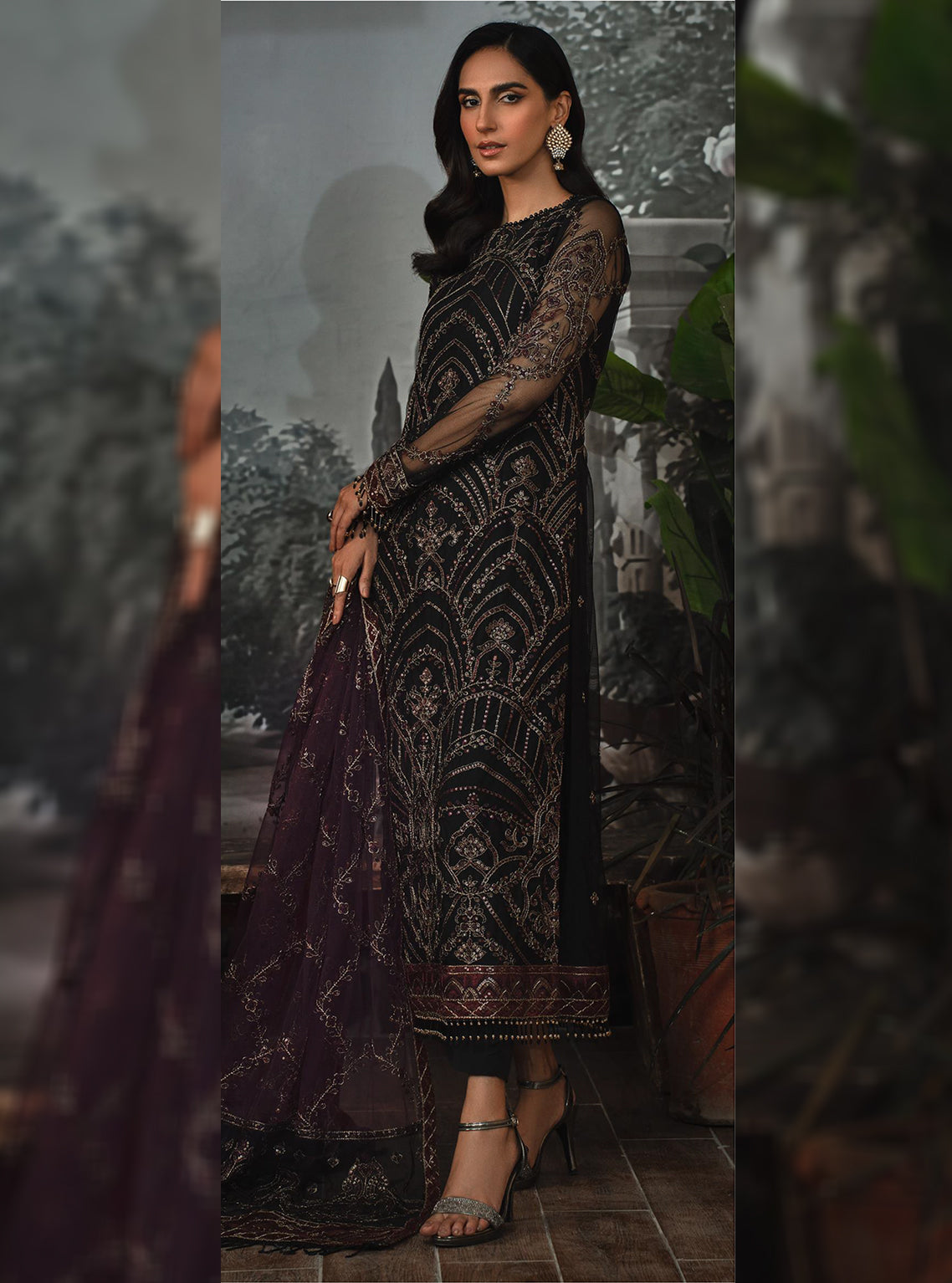 La Rosella By Zarif Embroidered Net Unstitched 3 Piece Suit - 04 La Rosella By Zarif Embroidered Net Unstitched 3 Piece Suit - 04