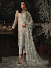La Rosella By Zarif Embroidered Chiffon Unstitched 3 Piece Suit - 05