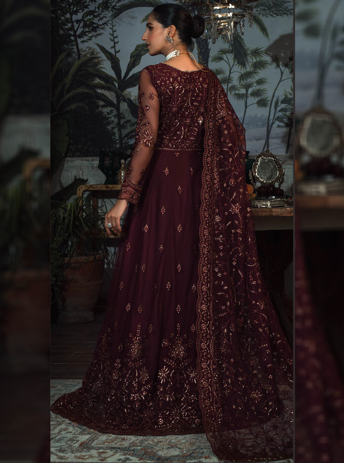 La Rosella By Zarif Embroidered Net Unstitched 3 Piece Suit - 06 La Rosella By Zarif Embroidered Net Unstitched 3 Piece Suit - 06