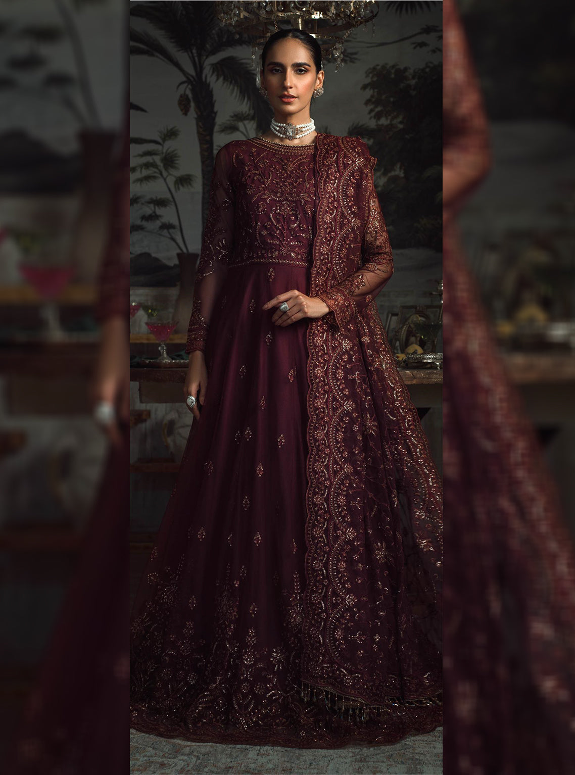 La Rosella By Zarif Embroidered Net Unstitched 3 Piece Suit - 06 La Rosella By Zarif Embroidered Net Unstitched 3 Piece Suit - 06
