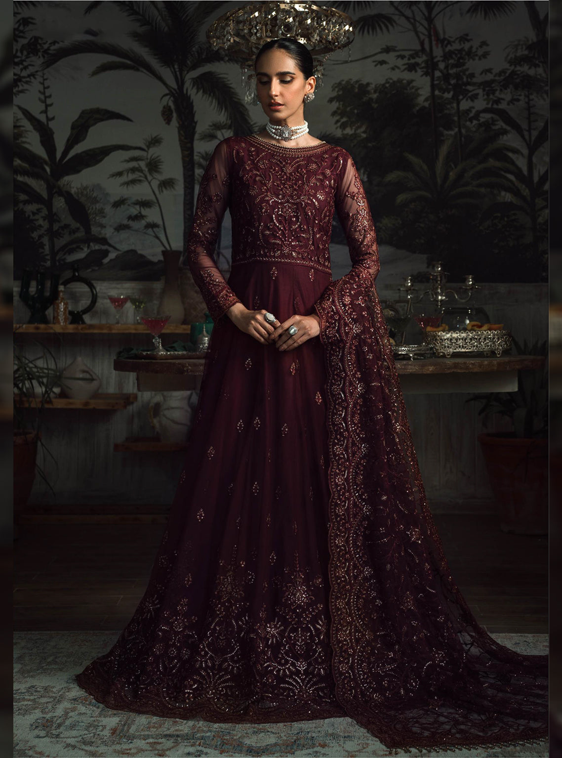 La Rosella By Zarif Embroidered Net Unstitched 3 Piece Suit - 06 La Rosella By Zarif Embroidered Net Unstitched 3 Piece Suit - 06