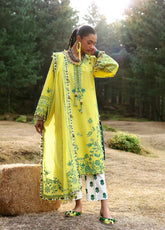 Zaha By Khadijah Shah Embroidered Lawn Suits Unstitched 3 Piece - ZH25NL 10B ELAYA