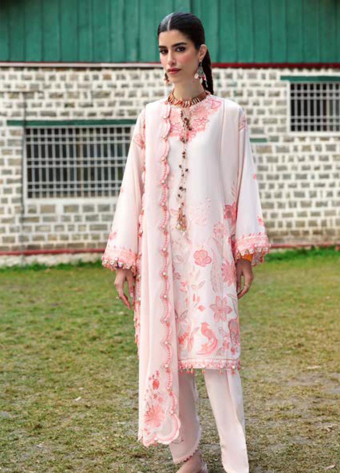 Zaha By Khadijah Shah Embroidered Lawn Suits Unstitched 3 Piece - ZH25NL 13B ZANIA Zaha By Khadijah Shah Embroidered Lawn Suits Unstitched 3 Piece - ZH25NL 13B ZANIA