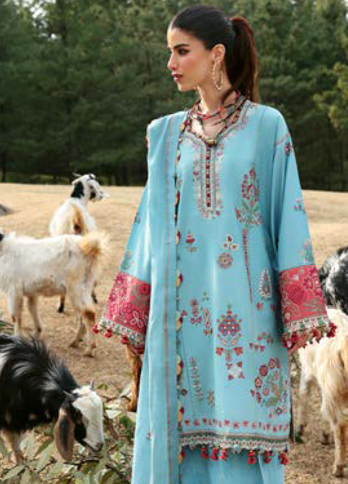 Zaha By Khadijah Shah Embroidered Lawn Suits Unstitched 3 Piece - ZH25NL 14A RHEA Zaha By Khadijah Shah Embroidered Lawn Suits Unstitched 3 Piece - ZH25NL 14A RHEA