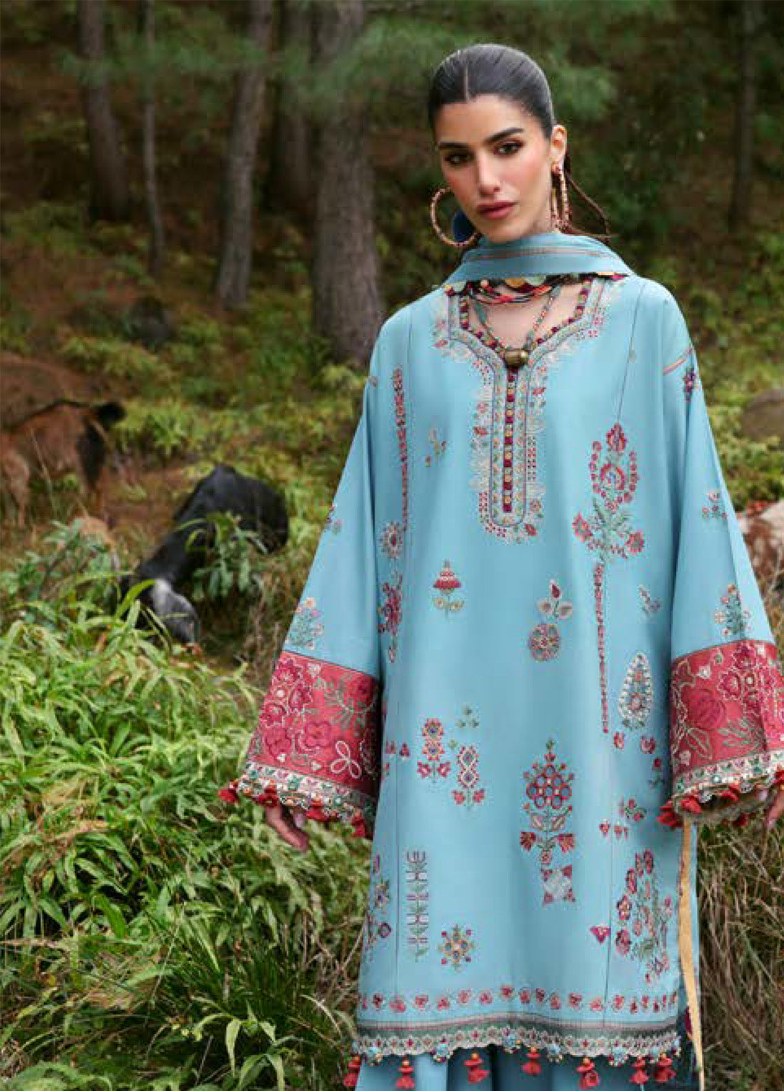 Zaha By Khadijah Shah Embroidered Lawn Suits Unstitched 3 Piece - ZH25NL 14A RHEA Zaha By Khadijah Shah Embroidered Lawn Suits Unstitched 3 Piece - ZH25NL 14A RHEA