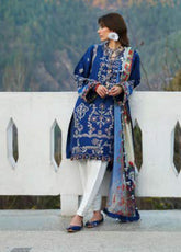 Zaha By Khadijah Shah Embroidered Lawn Suits Unstitched 3 Piece - ZH25NL 15B MAYA