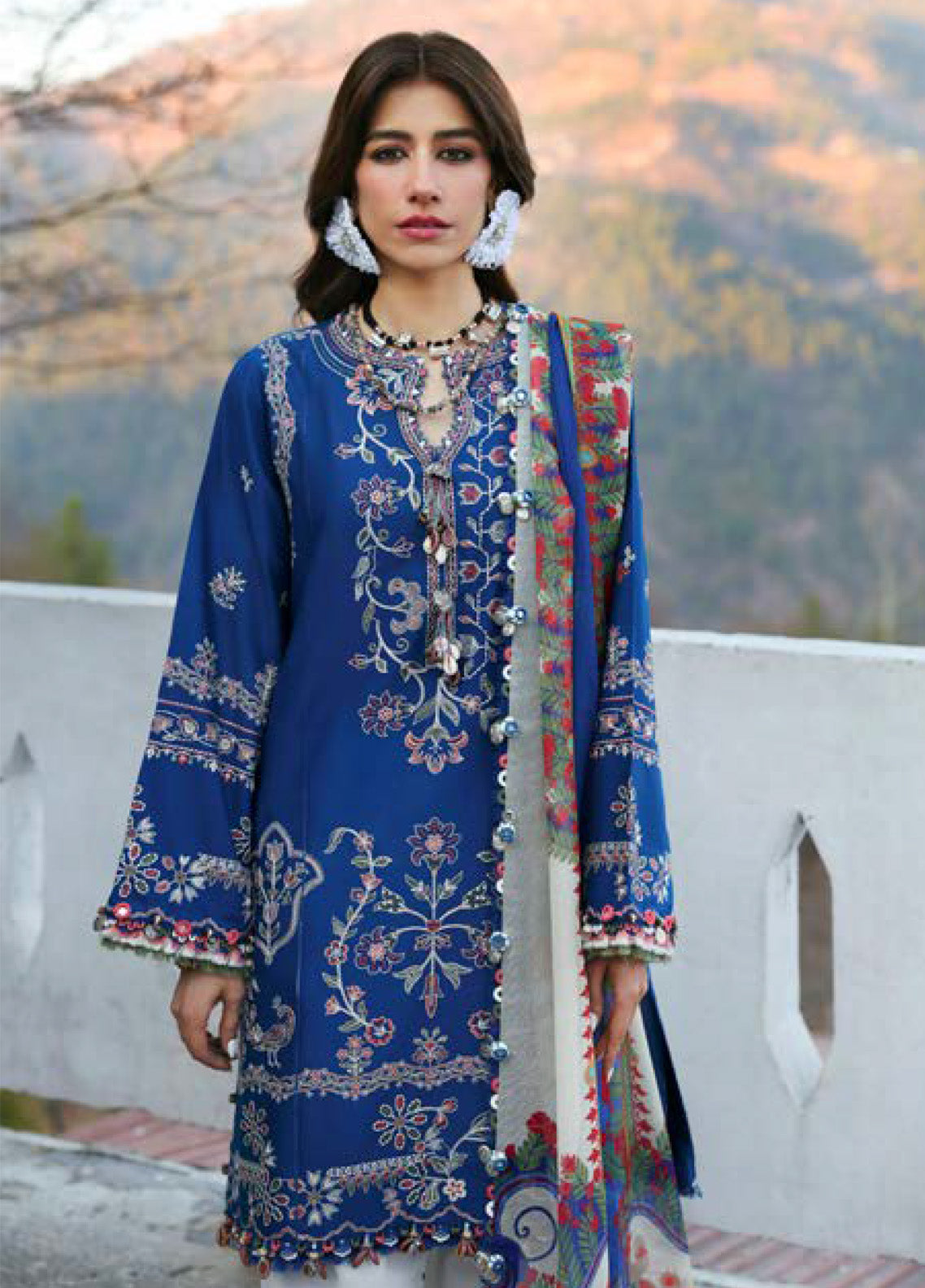 Zaha By Khadijah Shah Embroidered Lawn Suits Unstitched 3 Piece - ZH25NL 15B MAYA Zaha By Khadijah Shah Embroidered Lawn Suits Unstitched 3 Piece - ZH25NL 15B MAYA