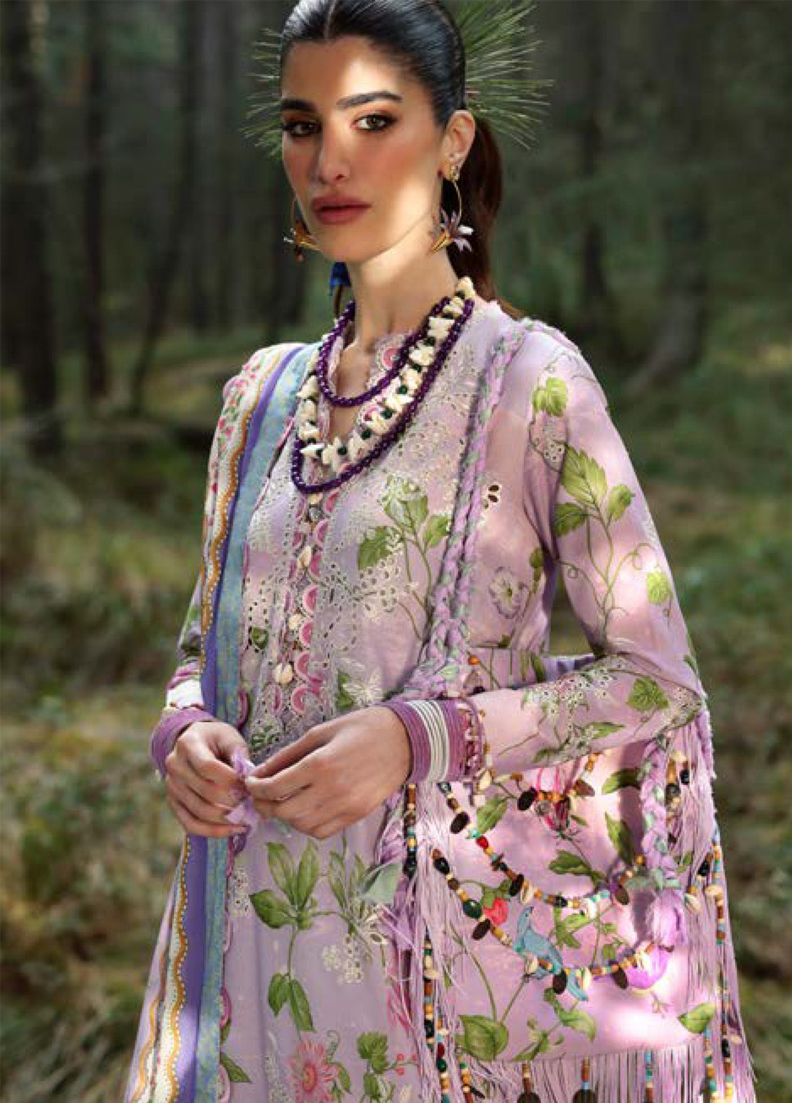 Zaha By Khadijah Shah Embroidered Lawn Suits Unstitched 3 Piece - ZH25NL 2A ELARA Zaha By Khadijah Shah Embroidered Lawn Suits Unstitched 3 Piece - ZH25NL 2A ELARA