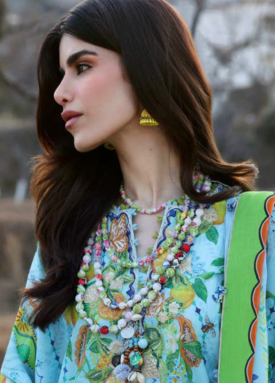 Zaha By Khadijah Shah Embroidered Lawn Suits Unstitched 3 Piece - ZH25NL 4B DAHLIA Zaha By Khadijah Shah Embroidered Lawn Suits Unstitched 3 Piece - ZH25NL 4B DAHLIA