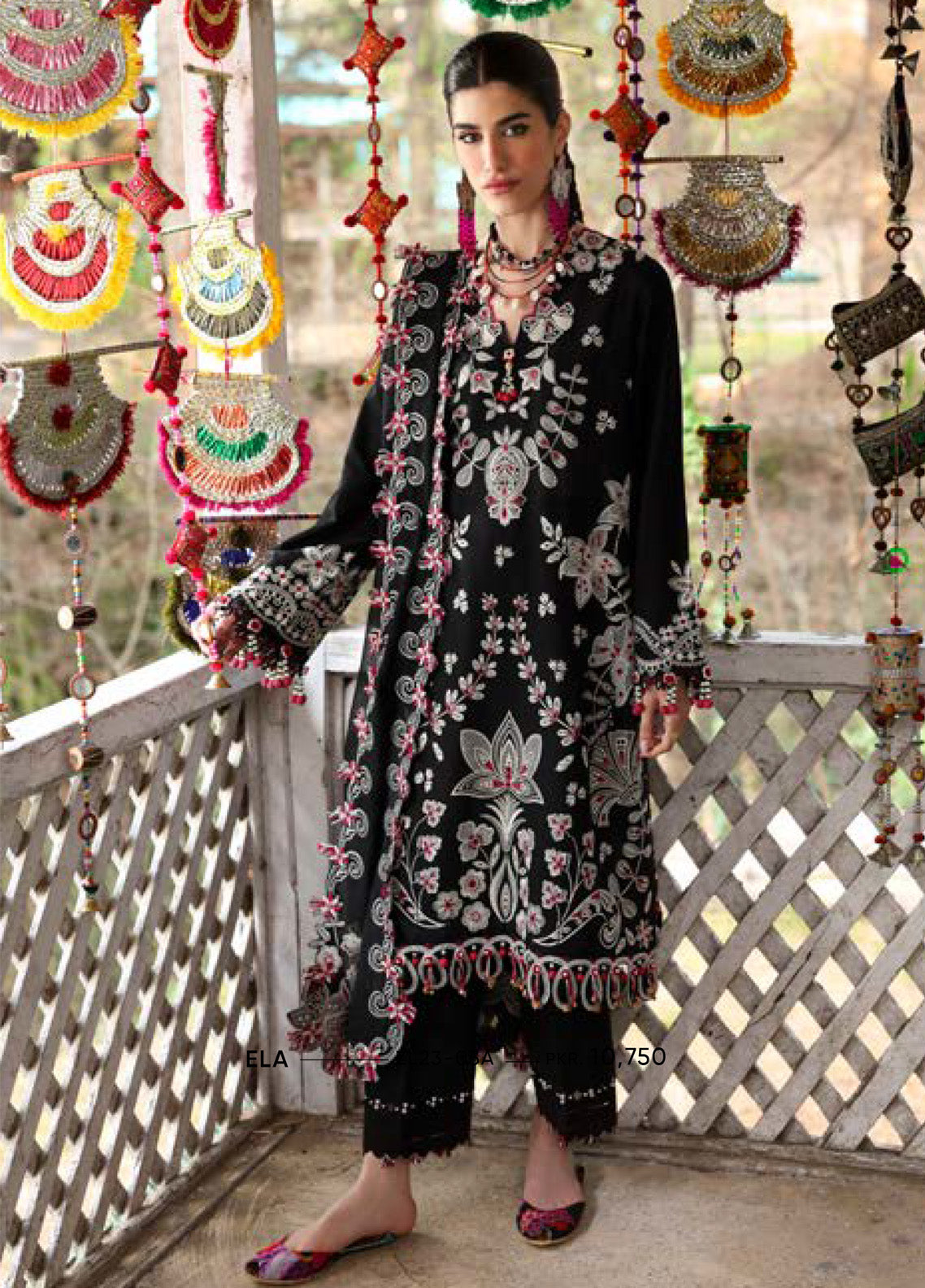 Zaha By Khadijah Shah Embroidered Lawn Suits Unstitched 3 Piece - ZH25NL 5B AABROO Zaha By Khadijah Shah Embroidered Lawn Suits Unstitched 3 Piece - ZH25NL 5B AABROO