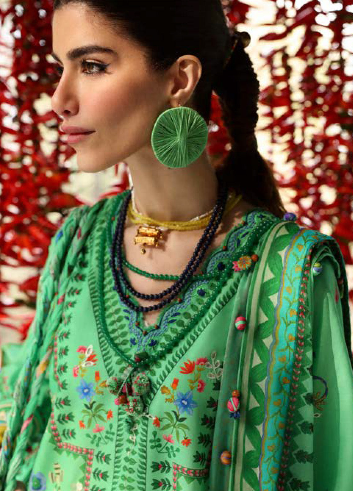 Zaha By Khadijah Shah Embroidered Lawn Suits Unstitched 3 Piece - ZH25NL 6A AMANI Zaha By Khadijah Shah Embroidered Lawn Suits Unstitched 3 Piece - ZH25NL 6A AMANI