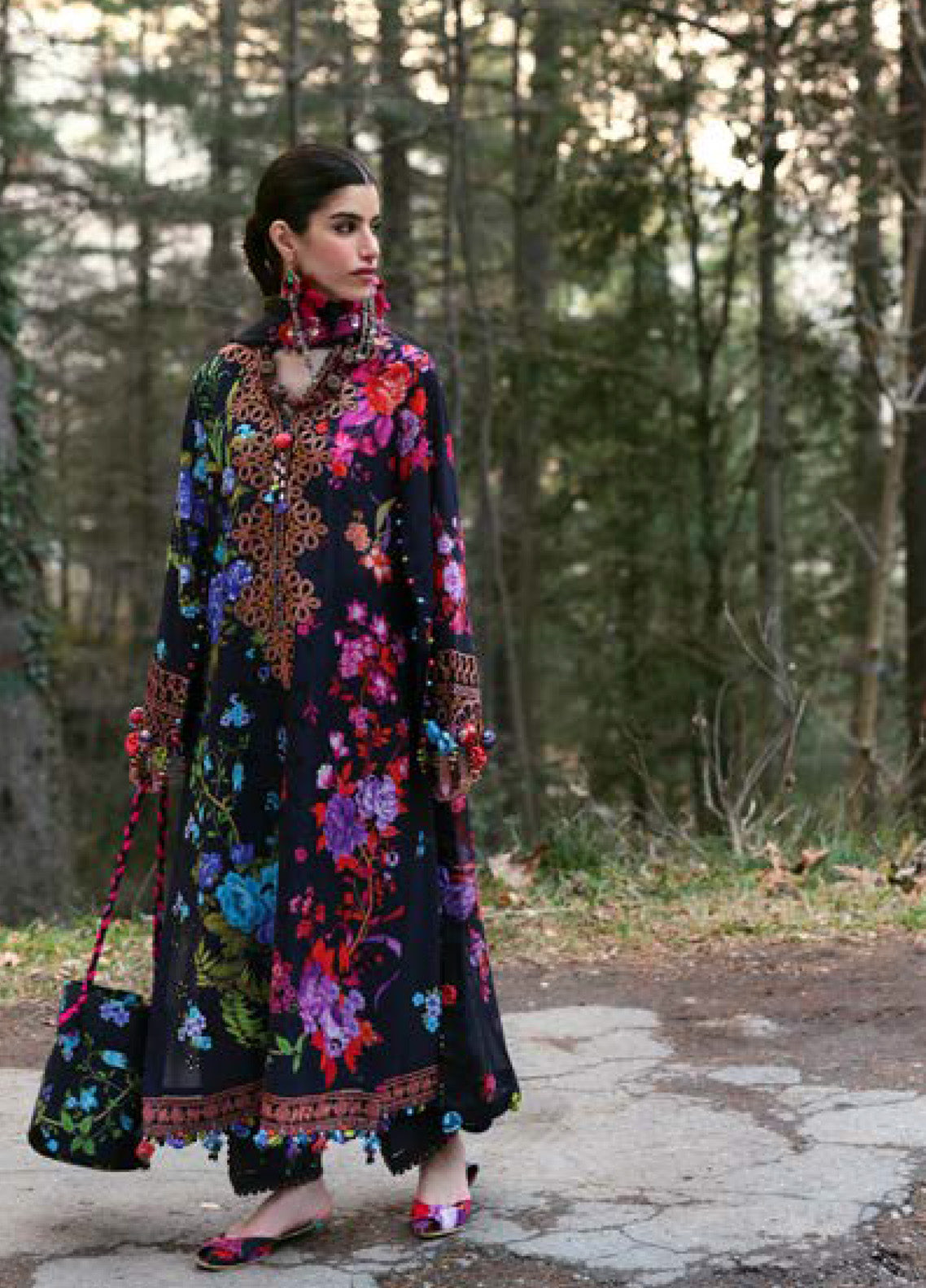 Zaha By Khadijah Shah Embroidered Lawn Suits Unstitched 3 Piece - ZH25NL 7A ALYA Zaha By Khadijah Shah Embroidered Lawn Suits Unstitched 3 Piece - ZH25NL 7A ALYA