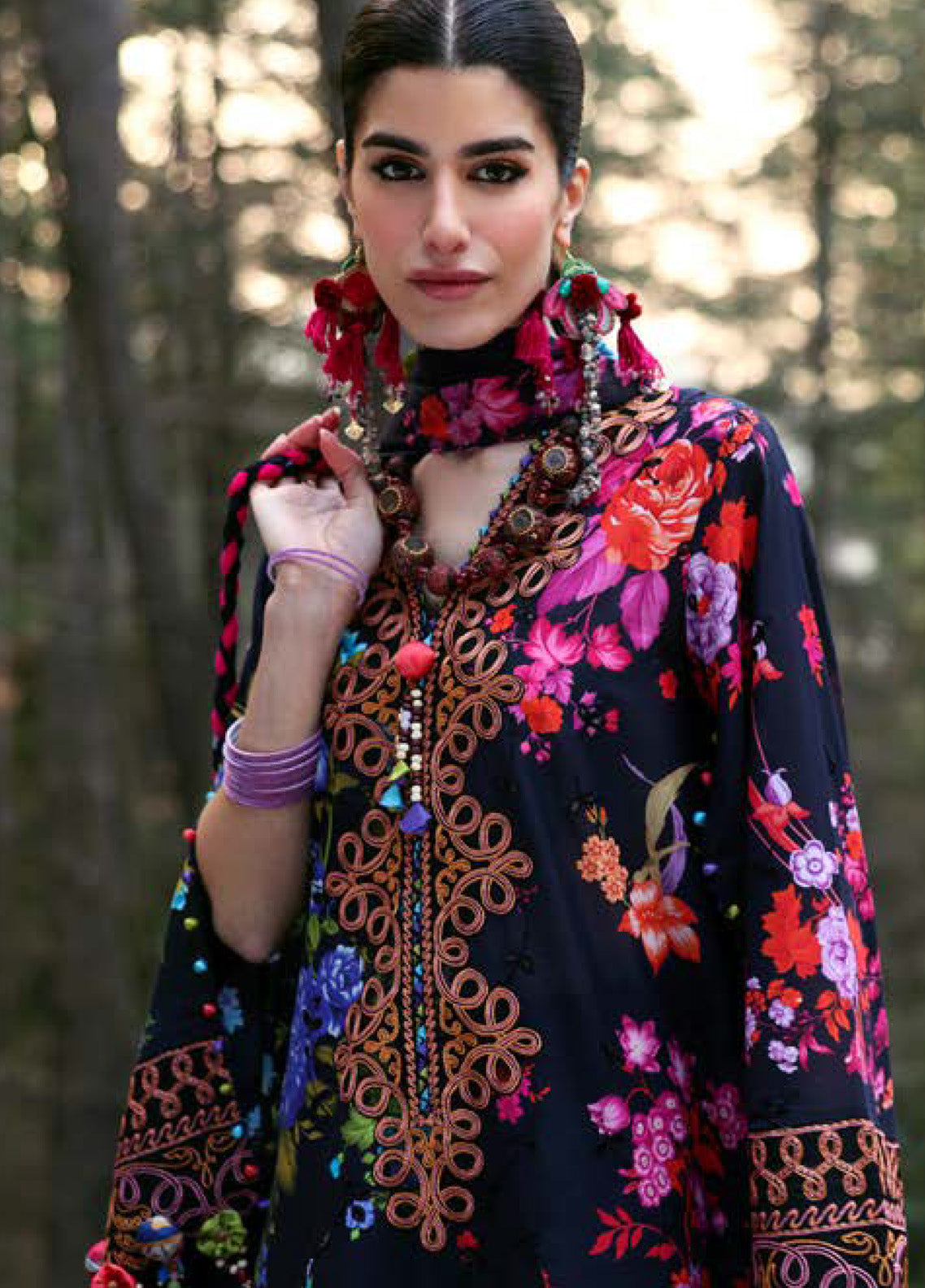 Zaha By Khadijah Shah Embroidered Lawn Suits Unstitched 3 Piece - ZH25NL 7A ALYA Zaha By Khadijah Shah Embroidered Lawn Suits Unstitched 3 Piece - ZH25NL 7A ALYA