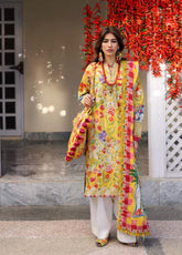 Zaha By Khadijah Shah Embroidered Lawn Suits Unstitched 3 Piece - ZH25NL 8A ZARAAH