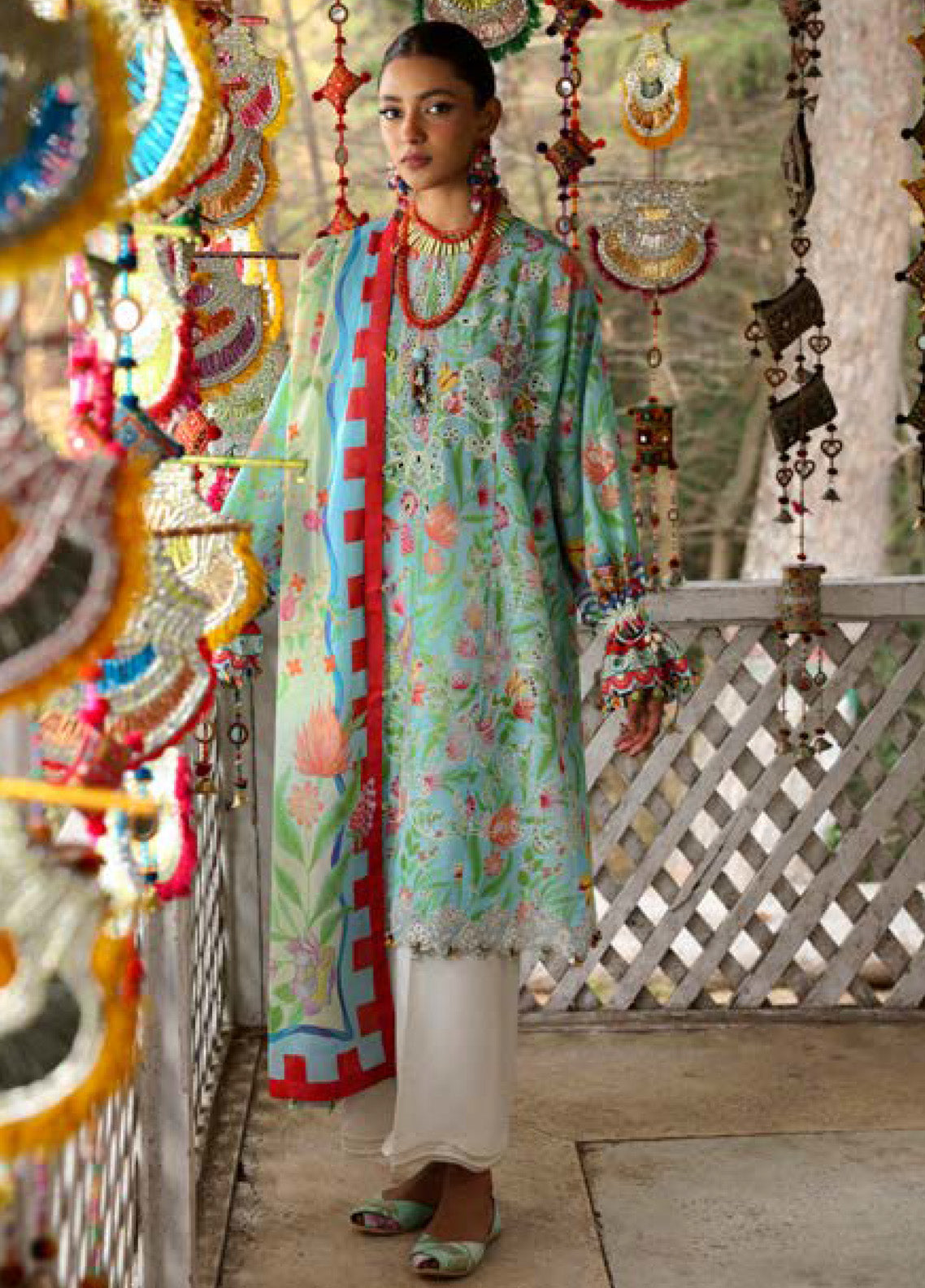 Zaha By Khadijah Shah Embroidered Lawn Suits Unstitched 3 Piece - ZH25NL 8B ZARAAH Zaha By Khadijah Shah Embroidered Lawn Suits Unstitched 3 Piece - ZH25NL 8B ZARAAH