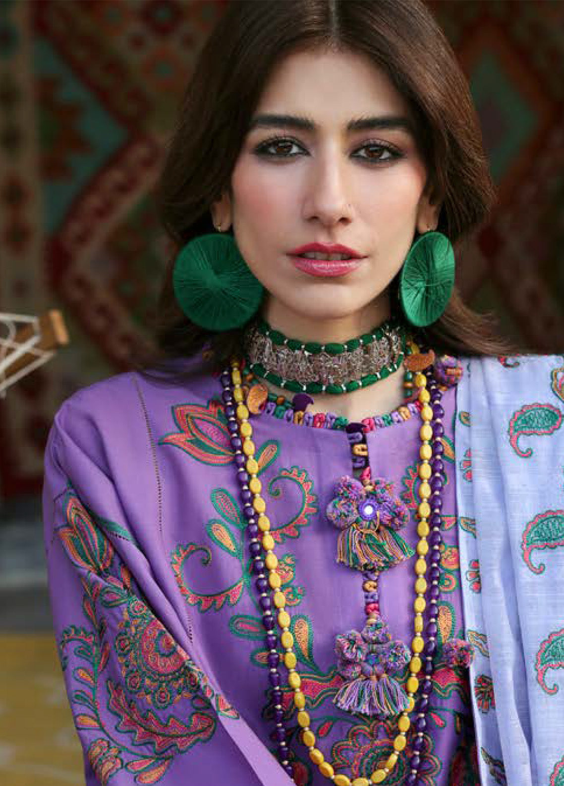 Zaha By Khadijah Shah Embroidered Lawn Suits Unstitched 3 Piece - ZH25NL 9A ZARIAH Zaha By Khadijah Shah Embroidered Lawn Suits Unstitched 3 Piece - ZH25NL 9A ZARIAH