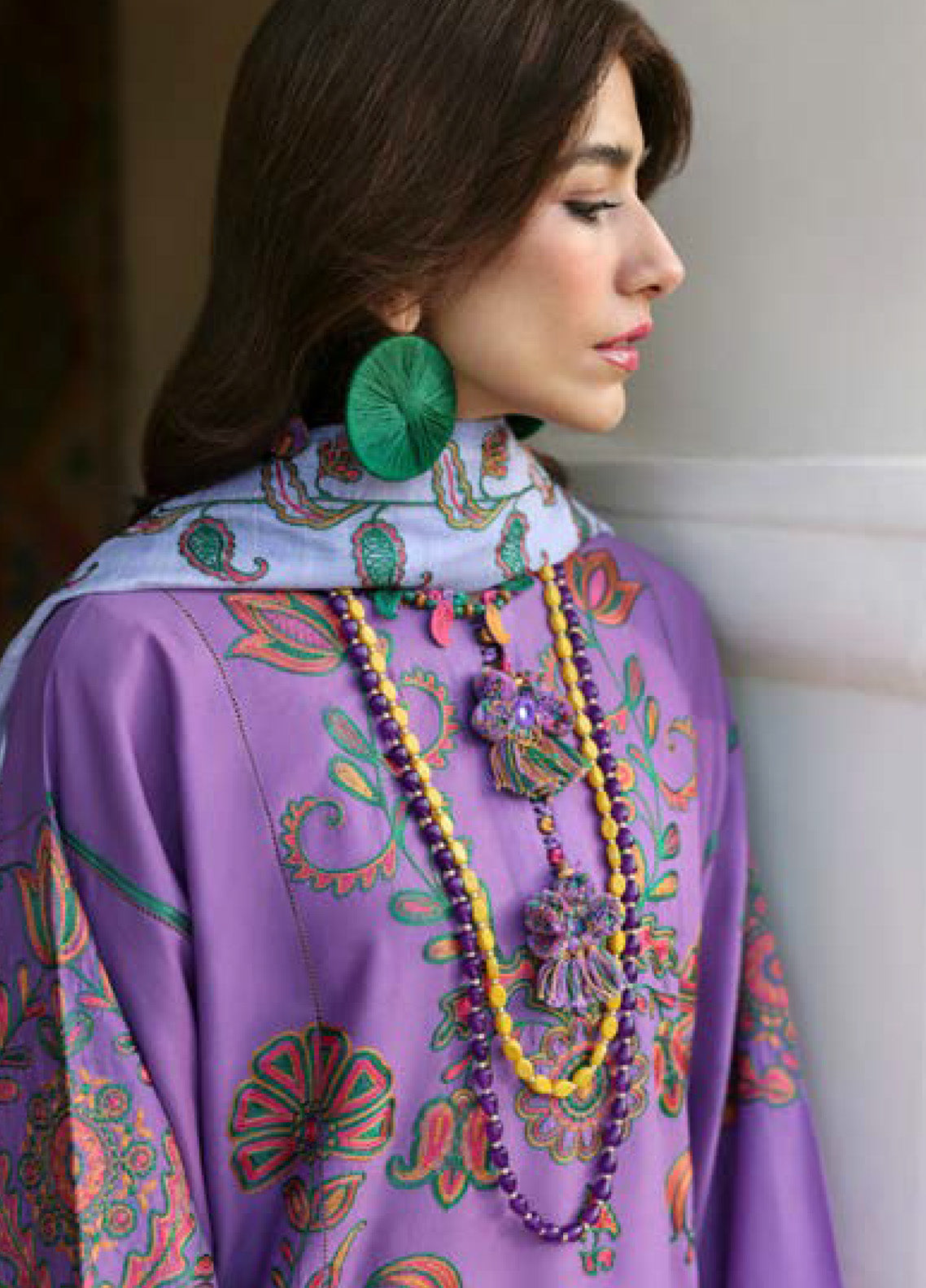 Zaha By Khadijah Shah Embroidered Lawn Suits Unstitched 3 Piece - ZH25NL 9A ZARIAH Zaha By Khadijah Shah Embroidered Lawn Suits Unstitched 3 Piece - ZH25NL 9A ZARIAH