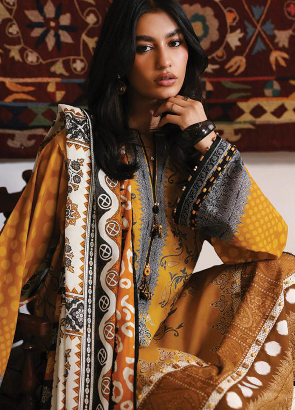 Zaha By Khadijah Shah Amaya Printed Lawn 3 Piece Unstitched Suits ZH26AP D-APL-02 ZIVA Zaha By Khadijah Shah Amaya Printed Lawn 3 Piece Unstitched Suits ZH26AP D-APL-02 ZIVA