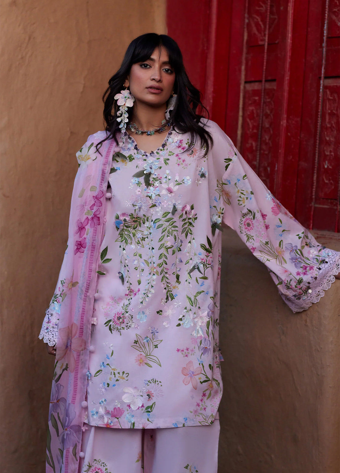 Zaha By Khadijah Shah Meili Festive Embroidered Lawn 3 Piece Unstitched Suits ZH26ML D-12A JIA Zaha By Khadijah Shah Meili Festive Embroidered Lawn 3 Piece Unstitched Suits ZH26ML D-12A JIA