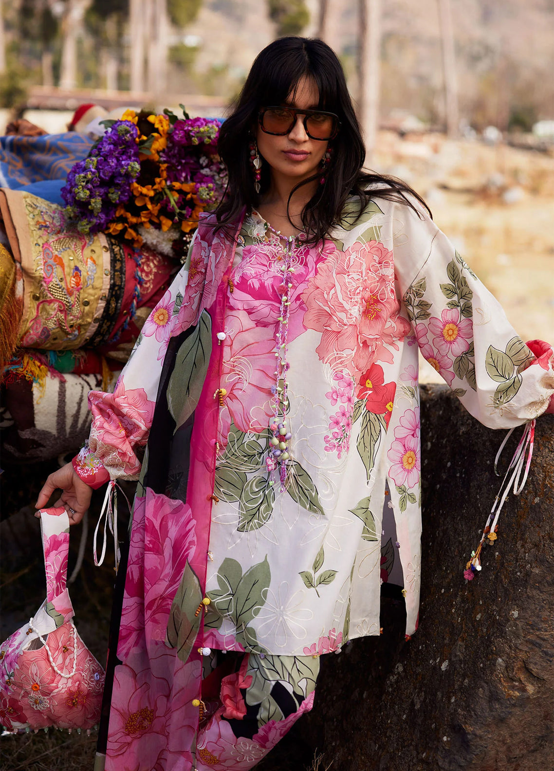 Zaha By Khadijah Shah Meili Festive Embroidered Lawn 3 Piece Unstitched Suits ZH26ML D-13B YAN HUA Zaha By Khadijah Shah Meili Festive Embroidered Lawn 3 Piece Unstitched Suits ZH26ML D-13B YAN HUA