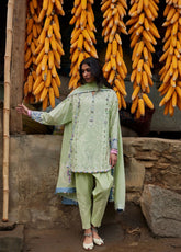 Zaha By Khadijah Shah Meili Festive Embroidered Lawn 3 Piece Unstitched Suits ZH26ML D-2A RUYA
