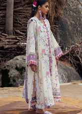 Zaha By Khadijah Shah Meili Festive Embroidered Lawn 3 Piece Unstitched Suits ZH26ML D-3A HUA YUN