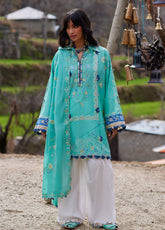 Zaha By Khadijah Shah Meili Festive Embroidered Lawn 3 Piece Unstitched Suits ZH26ML D-6A BI YUN
