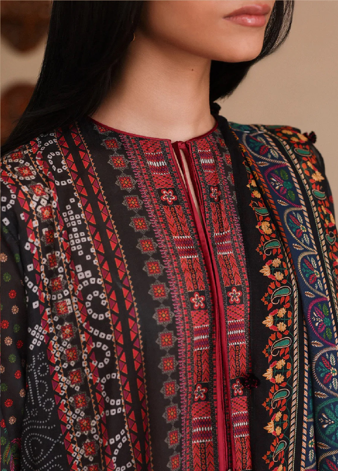 Zaha By Khadijah Shah Printed Lawn 3 Piece Unstitched Suits ZH26AP D-APL-03 NOIRA Zaha By Khadijah Shah Printed Lawn 3 Piece Unstitched Suits ZH26AP D-APL-03 NOIRA