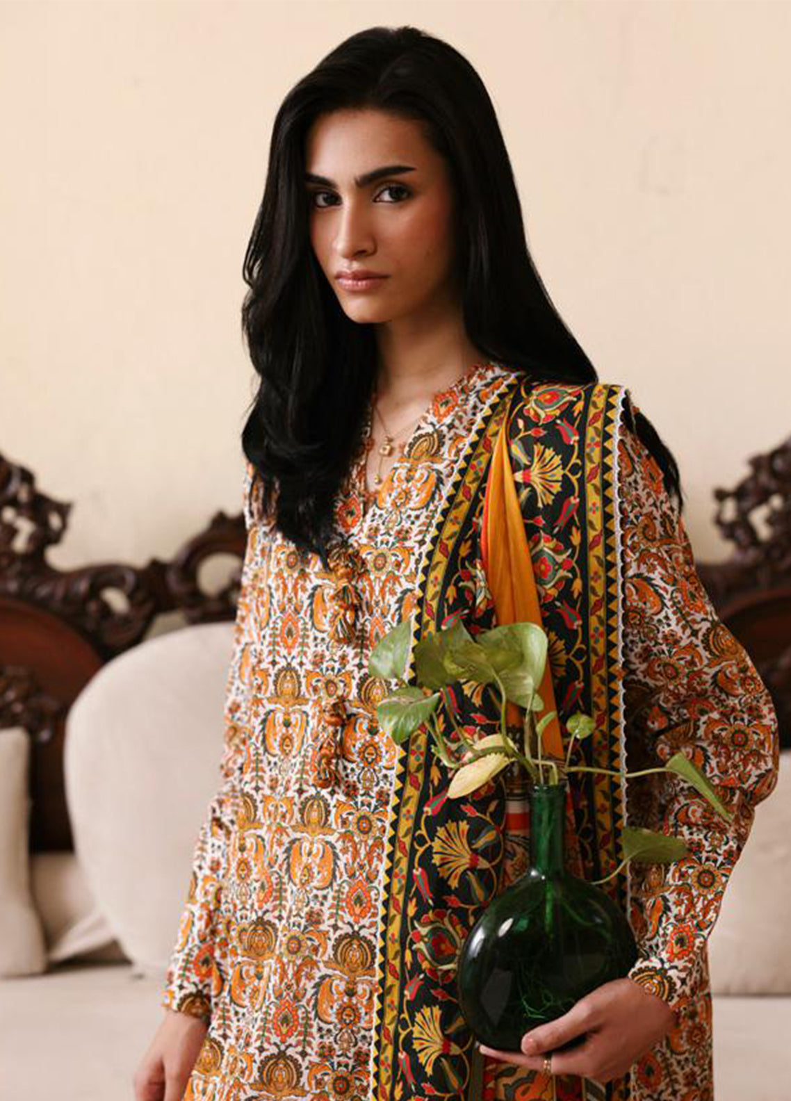 Zaha By Khadijah Shah Printed Lawn 3 Piece Unstitched Suits ZH26AP D-APL-05 SAHAR Zaha By Khadijah Shah Printed Lawn 3 Piece Unstitched Suits ZH26AP D-APL-05 SAHAR