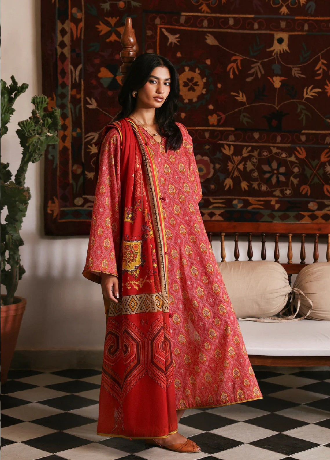 Zaha By Khadijah Shah Printed Lawn 3 Piece Unstitched Suits ZH26AP D-APL-07 MEHR Zaha By Khadijah Shah Printed Lawn 3 Piece Unstitched Suits ZH26AP D-APL-07 MEHR