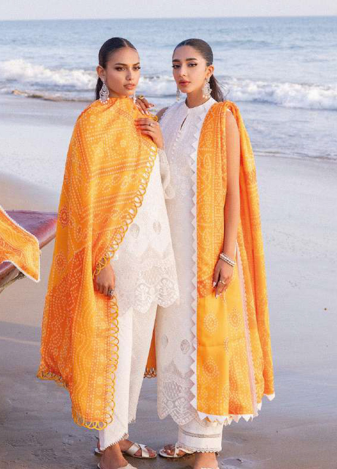 Zainab Chottani Embroidered Lawn Unstitched 3 Piece Suit - ZC24CL 3B CHUNARI Zainab Chottani Embroidered Lawn Unstitched 3 Piece Suit - ZC24CL 3B CHUNARI