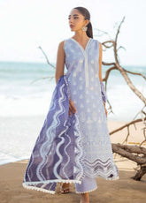 Zainab Chottani Embroidered Lawn Unstitched 3 Piece Suit - ZC24CL 8A AMYRA