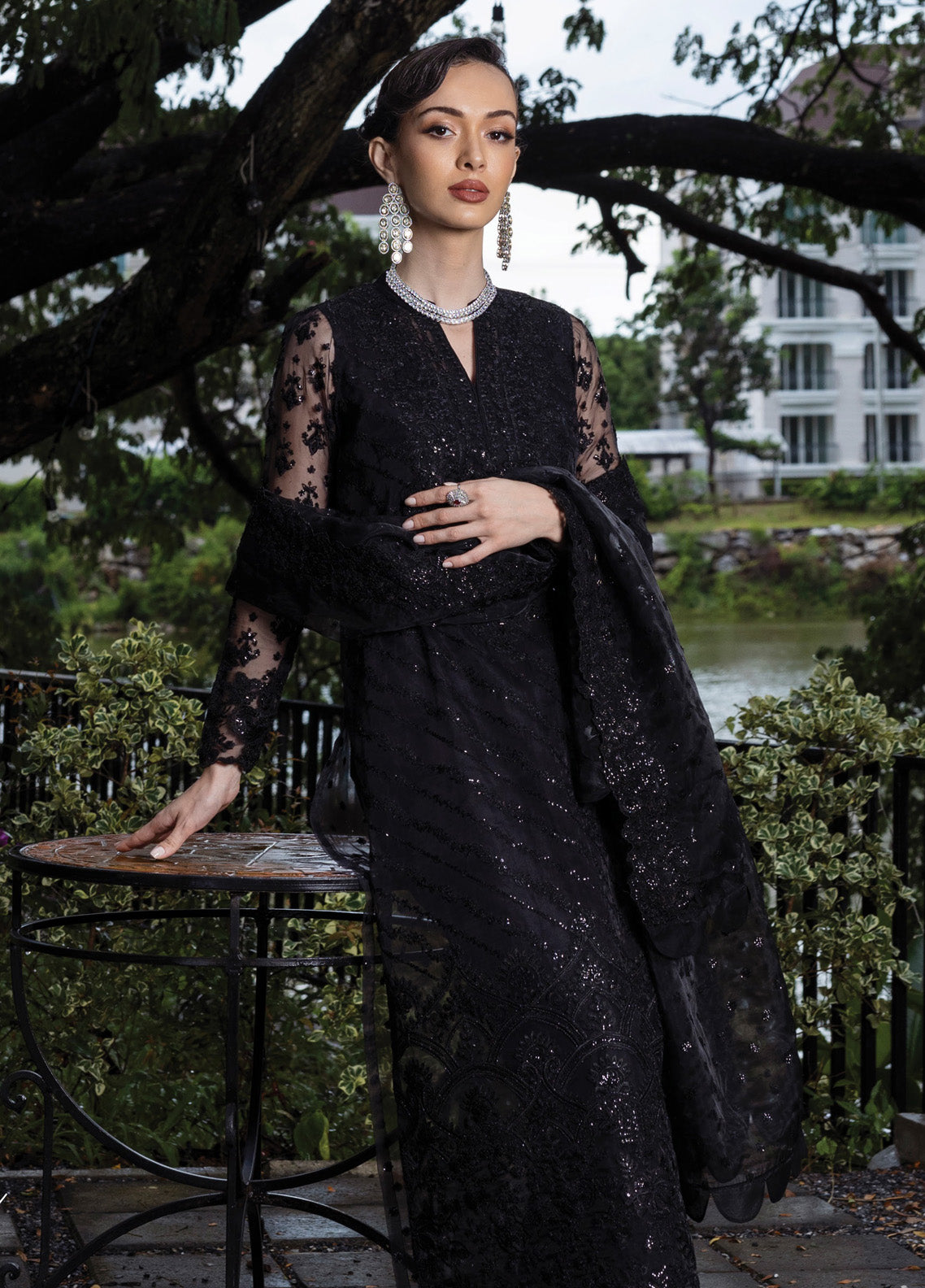 Zainab Chottani Embroidered Organza Suits Unstitched 3 Piece - ZC24WF 06 DOREE Zainab Chottani Embroidered Organza Suits Unstitched 3 Piece - ZC24WF 06 DOREE